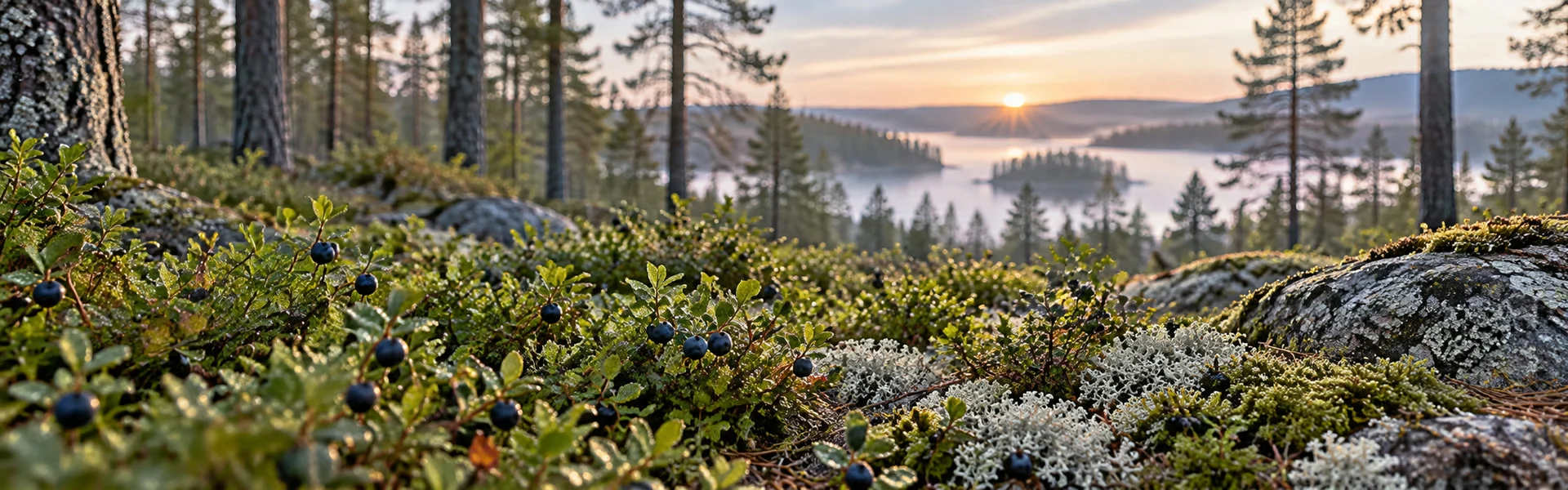 Finnish forest and lake