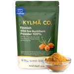Kylmä Co. wild sea buckthorn powder (Hippophaë rhamnoides), air-dried, sharp citrus flavour, 100g