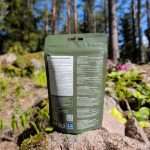Kylmä Co. sea buckthorn powder pouch, back with nutrition information