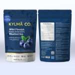 Kylmä Co. freeze-dried whole wild bilberry (Vaccinium myrtillus) from Finnish forests, 90g