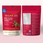 Kylmä Co. wild lingonberry powder (Vaccinium vitis-idaea), air-dried and ground, 100g, single-ingredient